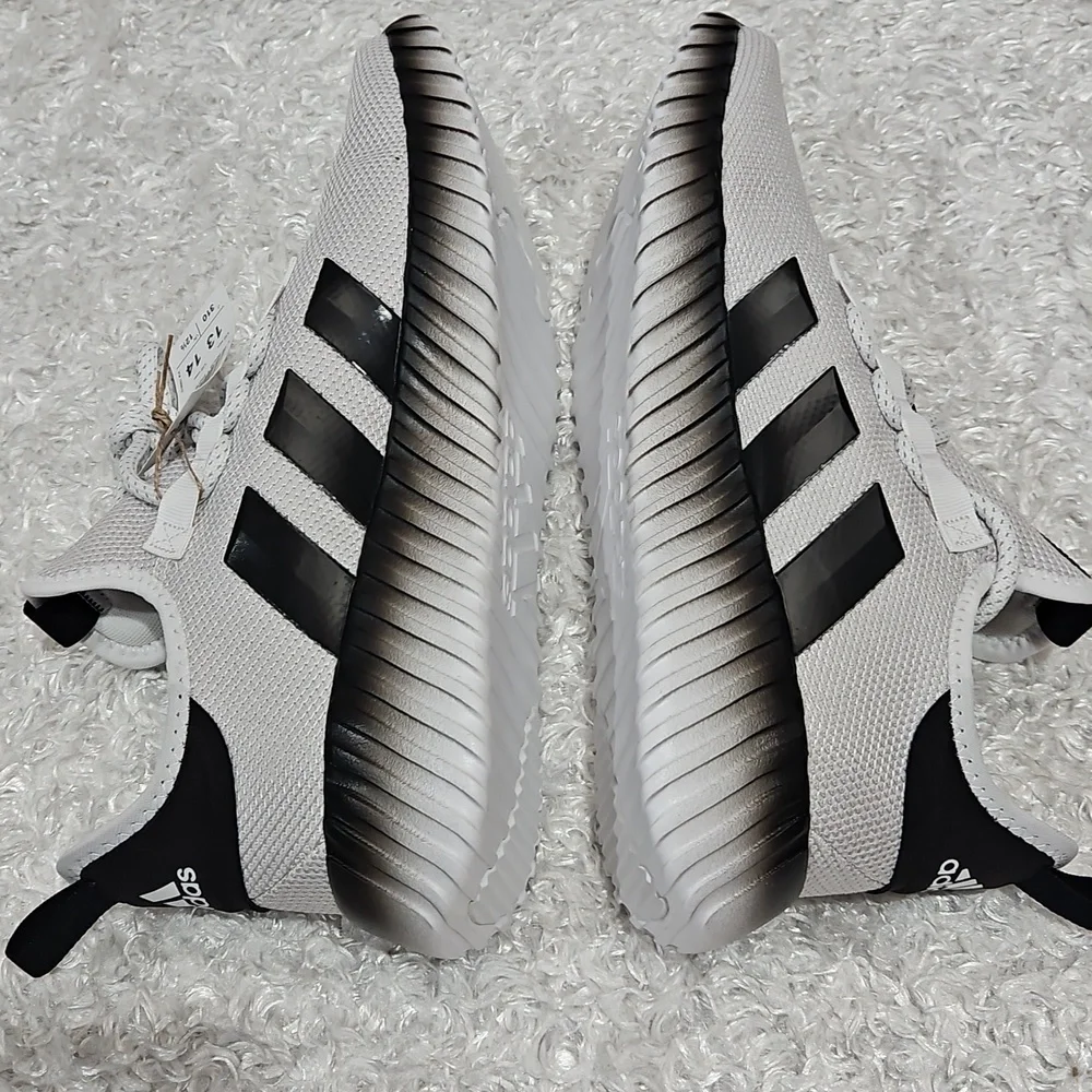 Men's Adidas Kaptir 3.0 Two-toned Light Gray And Black Sneakers